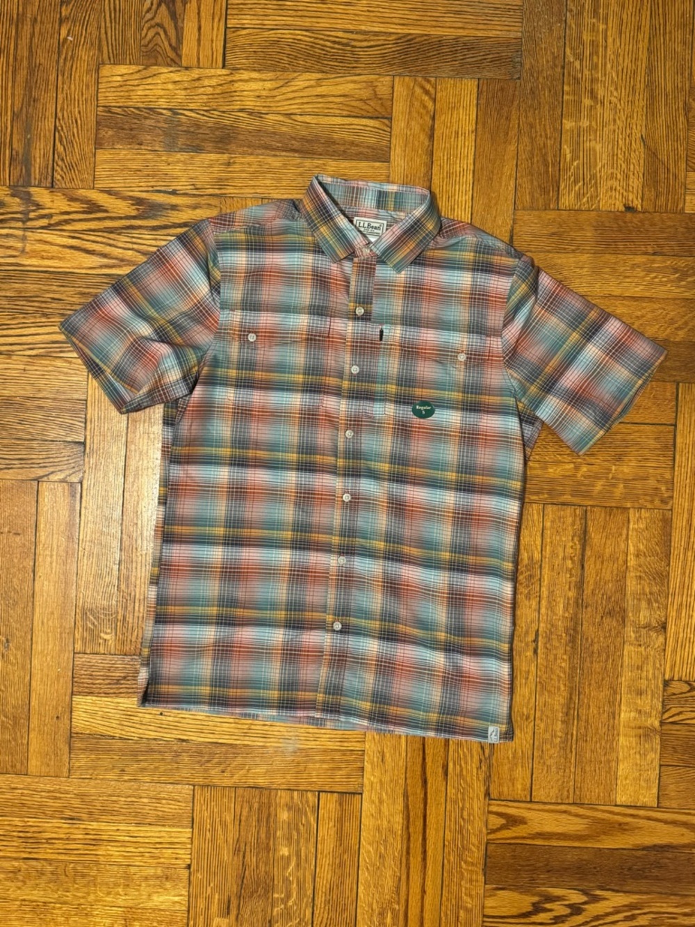 L.L. Bean Men's SunSmart® Cool Weave Shirt Short-Sleeve size small new with tags